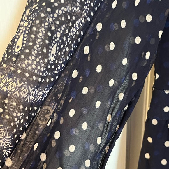 Anthropologie Maeve navy boho dress size 4 - Picture 7 of 9